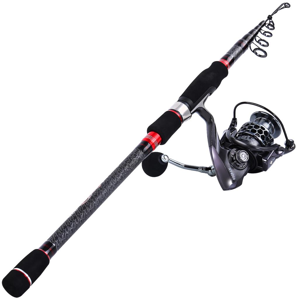 Телескопическая приманка, удочка из углеродного волокна, 2,4-3,0 м, удочка, спиннинговая рыболовная катушка и бесплатная катушка