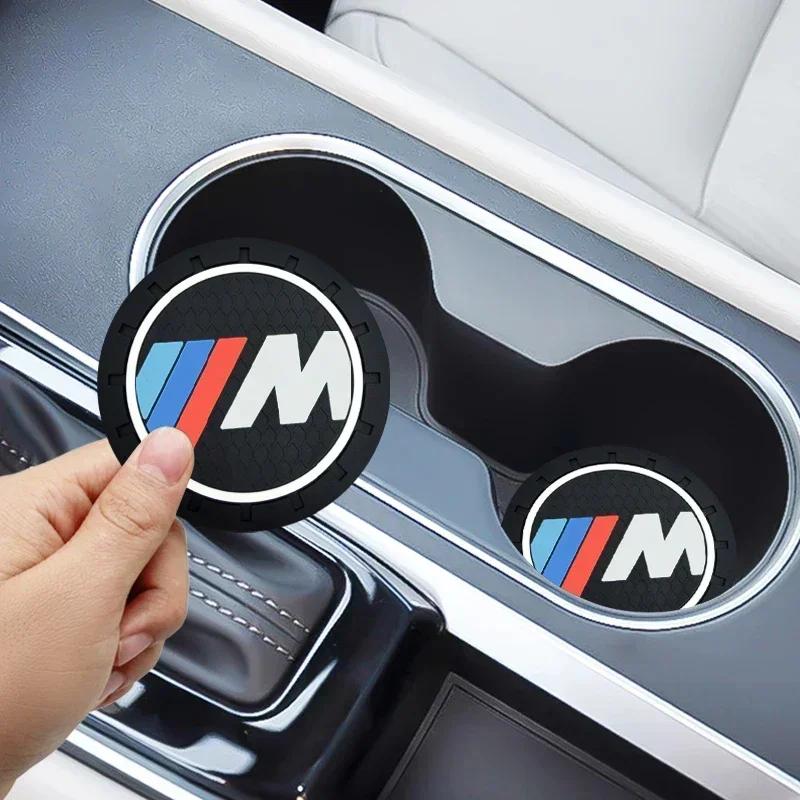2025 E46 Для автомобиля BMW Противоскользящая подставка под стакан Антишумовая подкладка под стакан для воды Стиль автомобиля Для BMW E46 E39 E90 E60 E36 F30 F10 E34 E30