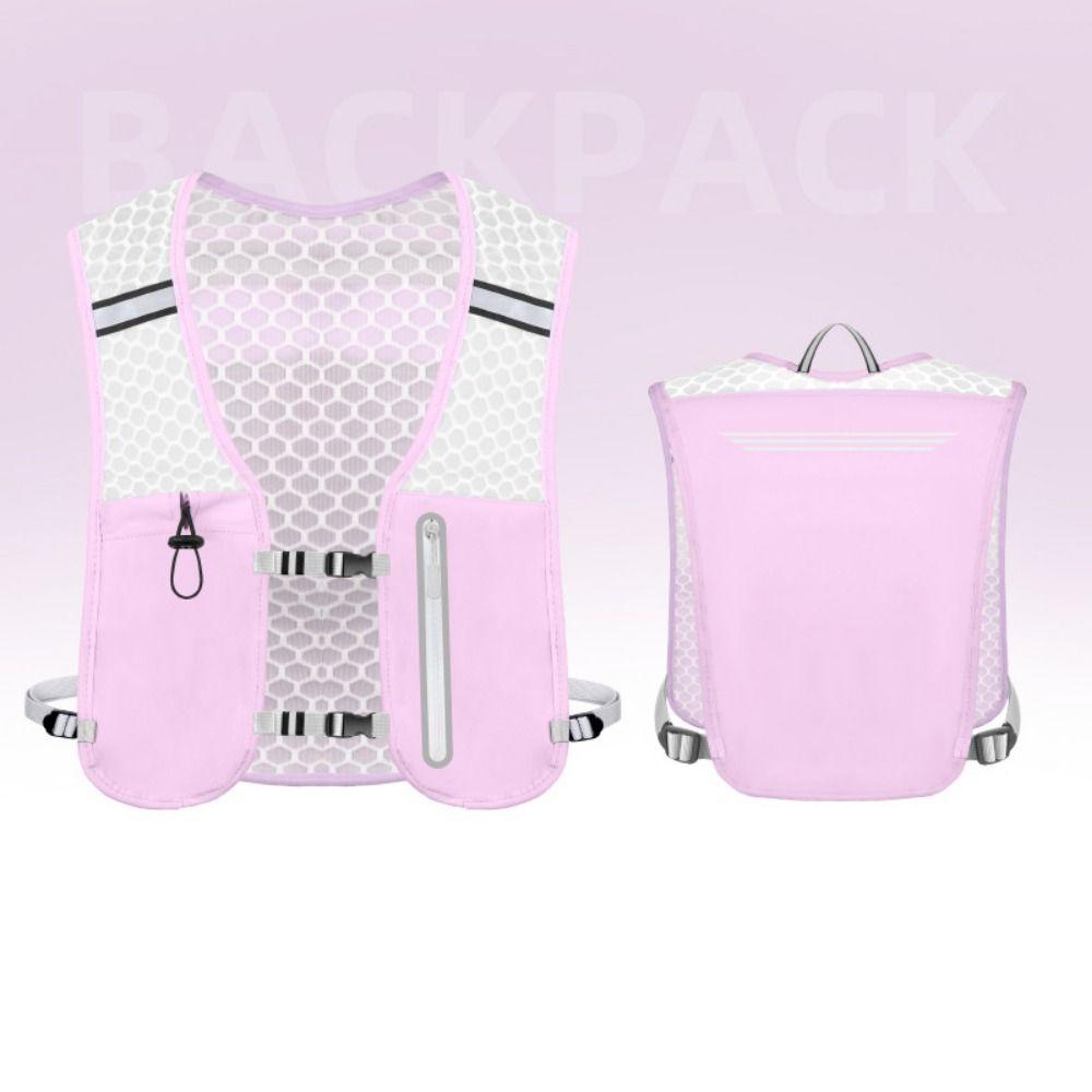 Reflective Reflective Running Vest Pack 2L Water Chest Pack Running Hydration Vest Bag Climbing