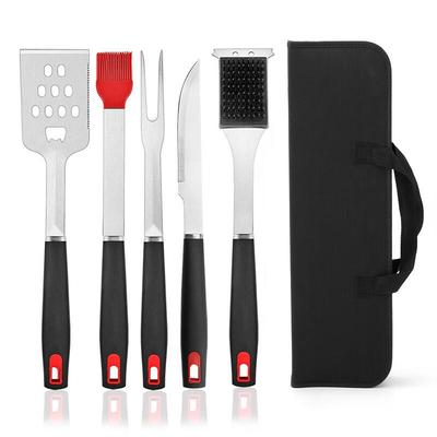 Wutuo Outdoor BBQ Набор инструментов для гриля из нержавеющей стали, 5 предметов
