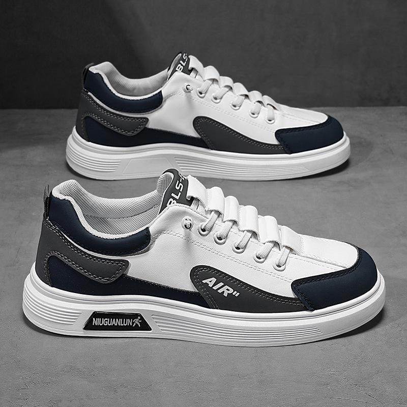 2025 сочетание цветов уличная повседневная обувь для скейтборда модная низкая шнуровка трендовая обувь корейская версия молодежная дорожная плоская мужская обувь