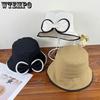 Korean Version Women's Bow Fisherman Hat Summer Sun Protection and Shading Sun Hat