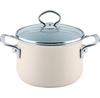 Saucepan for Meat Nouvelle Avorio Top 3000 with Glass Lid L16cm 2l (0701-011)