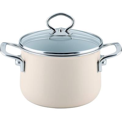 Кастрюля для мяса Nouvelle Avorio Top 3000 со стеклянной крышкой l16см 2л (0701-011)