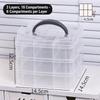 Large Capacity Toy Car Display Shelf Transparent Design Necklace Organizer Case  Bead Organizer