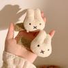 2pcs Coffee Colored Plush Bunny, Cute Girl With Bangs And Hairpins, Versatile Soft And Cute Hair Accessories
