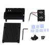 Aluminum Heatsink with Dual Cooling Fan 5V Metal Heatsink Cooler Case for RasPi 5B