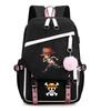Японские мультфильмы комиксы One Piece Рюкзак с принтом с USB-интерфейсом Зарядка Рюкзак Сумка для ноутбука 0032
