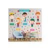 Our Five Senses Educational Kindergarten Children's Room Nursery Wall Door Glass Sticker Set