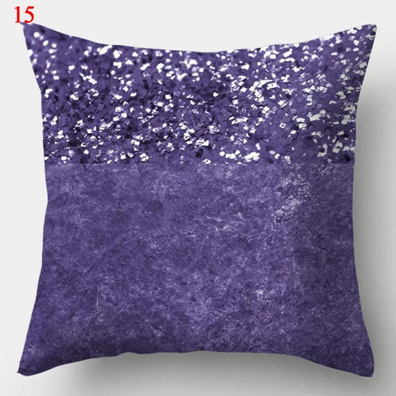 Purple Geometric Pillowcase Decorative Cushion Cover Home Sofa Decor Square Throw Pillow Covers 45*45 Pillowcases40x40cm 50x50