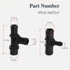 2x Heater Hose Tee Connector For 2010-2013 Ford Transit Connect 2.0L 9T1Z18472C