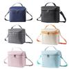 Large Capacity Insulated Lunch Bag Adjustable Shoulder Strap Food Tote Bag Picnic Bag  Lunch