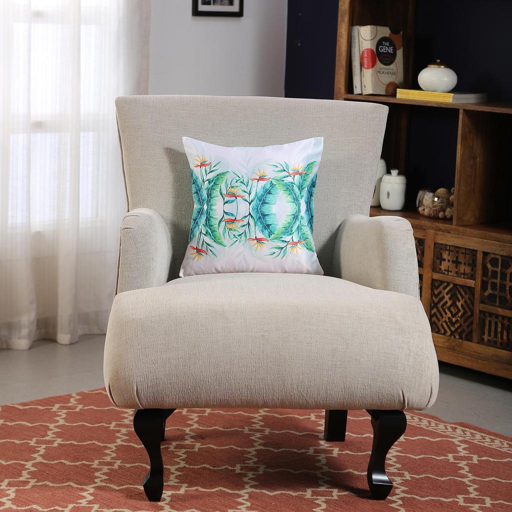 Чехол для подушки KOKO MAISON INC Tropical Garden Polystain | Застежка-клапан | Цифровая печать