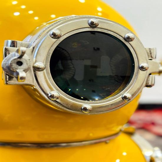 45.72 Cm Yellow Scuba Diving Helmet Mark V Scuba Diving Helmet Maritime Ship's Decorative Helmet Best Gift