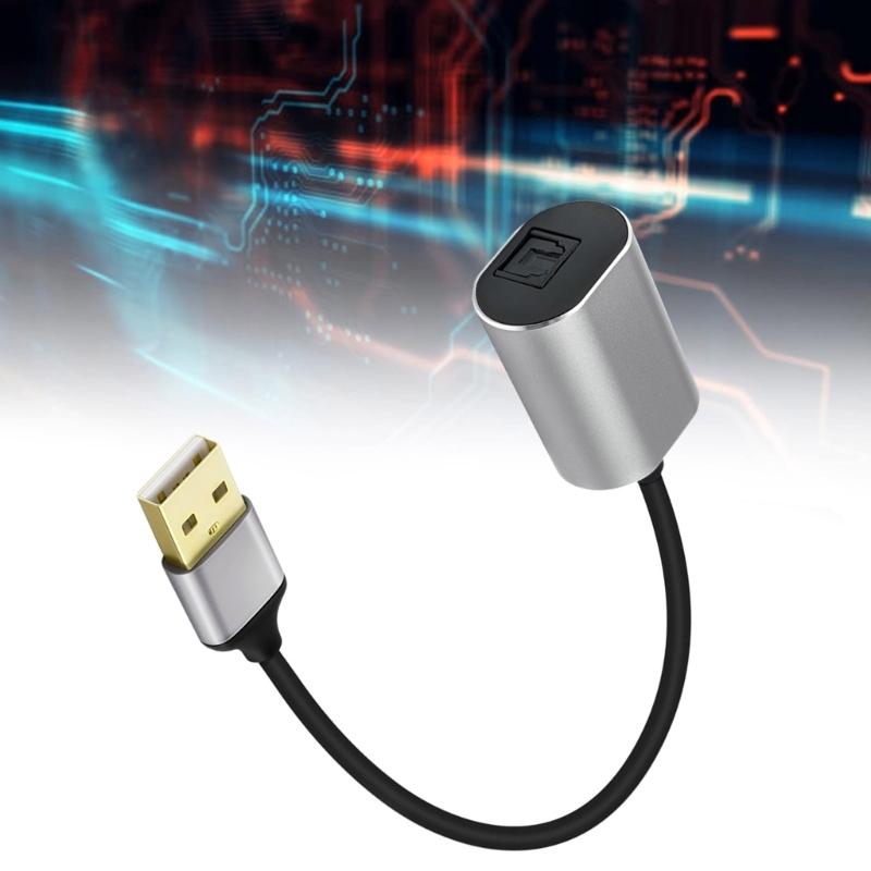 Кабель USB A папа - цифровой оптический аналоговый звуковой кабель SPDIF мама, кабель-конвертер цифрового звука для HDTV, мультимедийной колонки