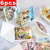 Набор из 6 открыток для DIY Алмазной Живописи, Животные, Стразы, Алмазное Искусство, Мозаичные Открытки, Поздравительные Открытки и Подарки