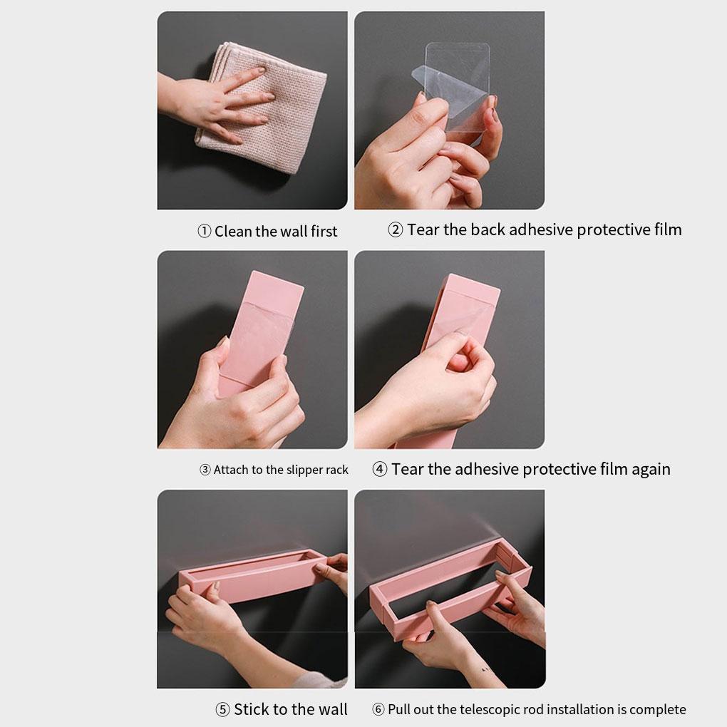 Подвесной держатель для обуви Настенный органайзер Самоклеящиеся вешалки Экономия места Ванная Кухня Прихожая Ботинки Кроссовки Каблуки