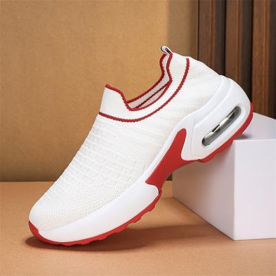 Весенняя повседневная женская обувь новая уличная легкая обувь на платформе для увеличения роста женская платформа летающее плетение повседневная модная универсальная женская обувь