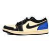 Jordan Air Jordan 1 Дышащие Низкие Винтажные Баскетбольные Кроссовки Мужские Бежевый Черный Синий HQ3437-101(Команда6-)