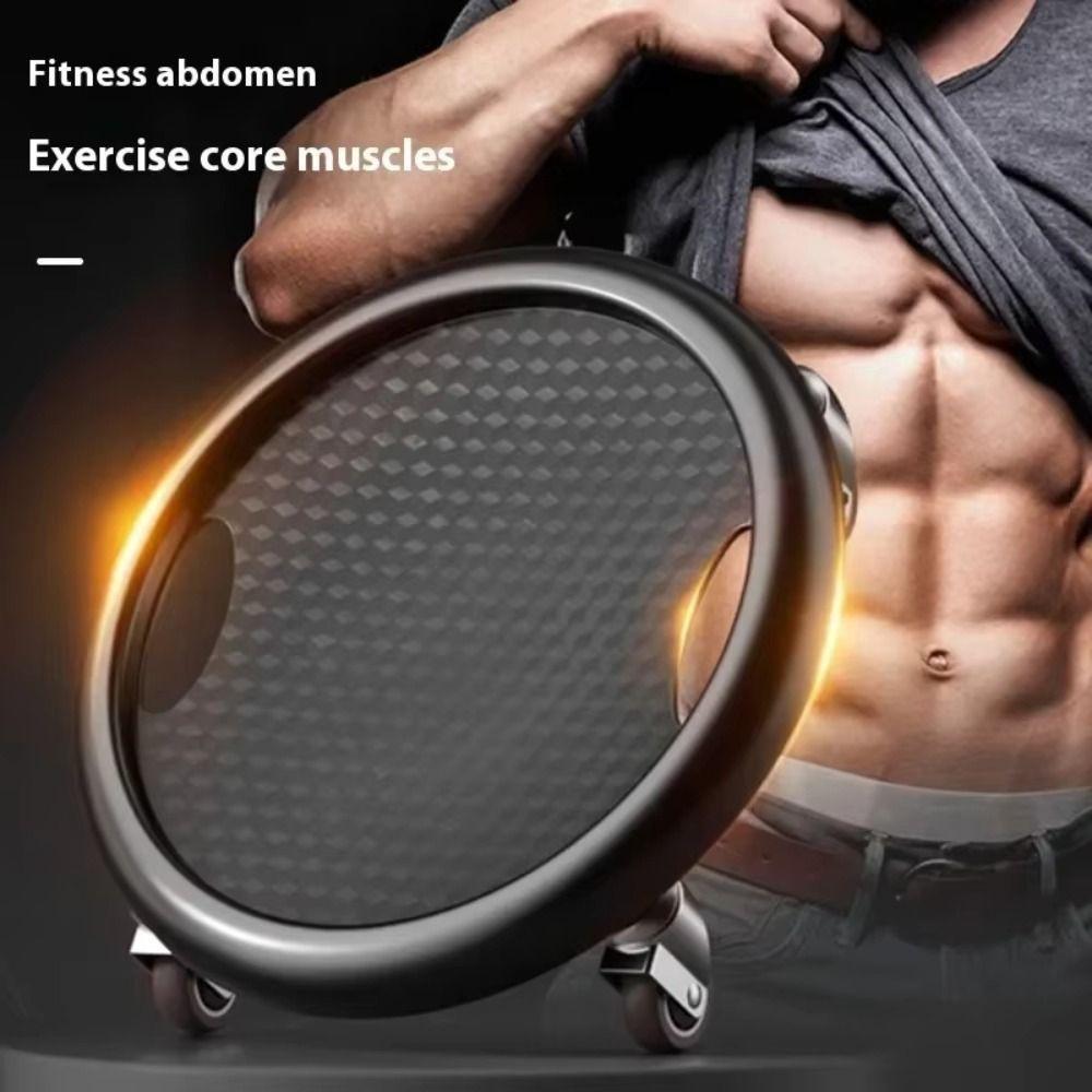 Noiseless Abdominal Wheel Roller Safety Abdominal Muscle Trainer Fitness Sliding Disc Home Fitness
