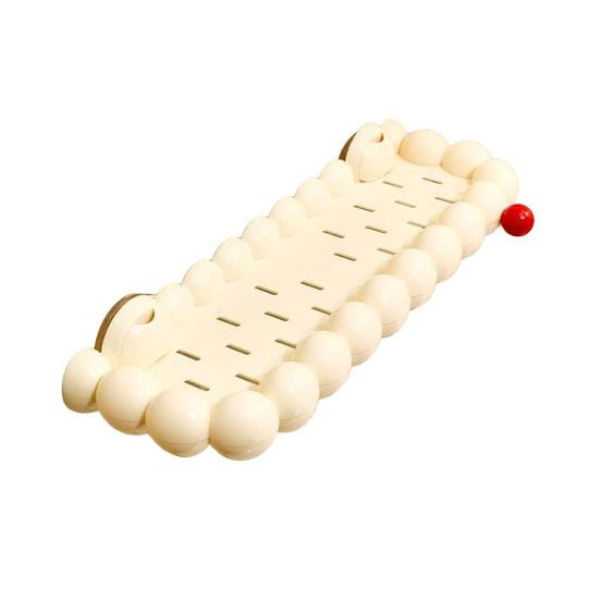 Suction Cup Storage Rack Waterproof Bathroom Rack Wall Mounted Storage Shelf Push-to-Lock Vacuum Seal Organizer Shelf for Kitchen Bathroom