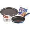 CHEFCLUB BY TEFAL G805S304 "Food &; Банда" :Сковорода 24см + Ручной измельчитель 5сек 500мл + Форма для пиццы 34см + книга рецептов.