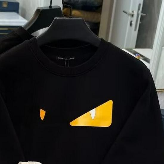 Мужская модная толстовка с принтом «Маленький монстр», приталенная, с круглым вырезом, для весны/осени