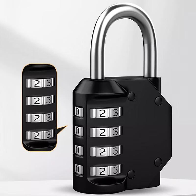 Lehuolvxing Four-Digit Combination Padlock, Luggage Lock, Dormitory Door Lock, Gym Locker Lock, Small Padlock, Small Anti-Theft Lock