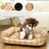 Pet Bed Thickened and Raised Pet Mat Four Season Anti Slip Square Lattice Kitty Bed Detachable Washable Puppy Nest Kitty Nest
