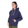 Champion Long Sleeve Cotton USA Reverse Hooded Sweatshirt with a Dark Size L Women's Hoodie, 11.5oz Weave® One-Point Logo, Navy, (CW-Y103)