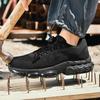 Fashion New Safety Shoes Men Anti-smash Anti-puncture Work Shoes Fashion Men Sport Shoes Security Protective Boots Men Rotating Button