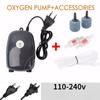1PC Aquarium Air Pump Fish Tank Mini Compressor Single and Double Outlet with Check Valve Pipeline Aquarium Accessories 220V 5W