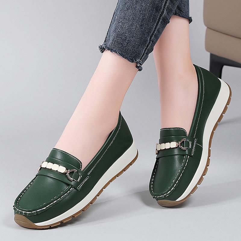 Женские пенни-лоферы из искусственной кожи, классические мокасины, повседневные, удобные, легкие, прогулочные туфли на плоской подошве, для вождения, женские туфли-лоферы