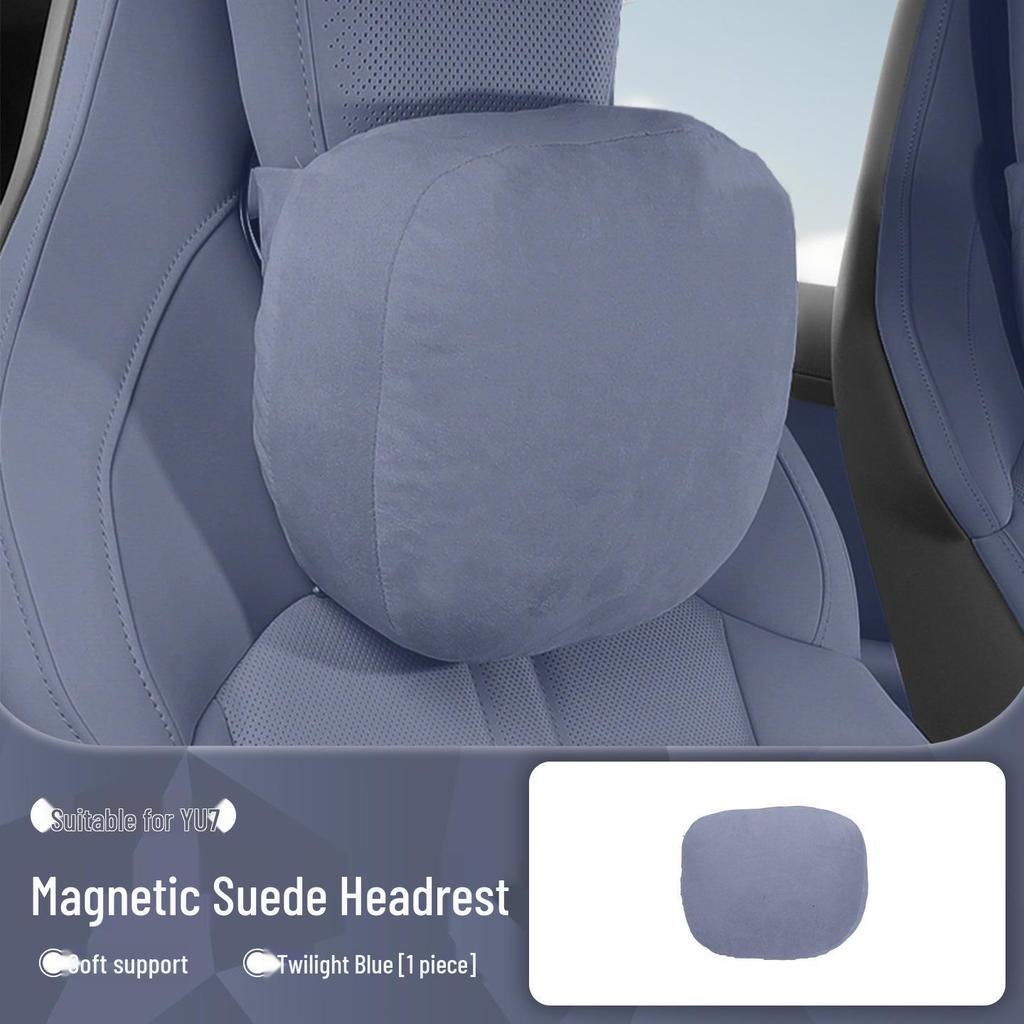 Xiaomi YU7 Car Interior Set: Magnetic Headrest, Lumbar Support, Hidden Neck Protector, Seat Cushion, Pillow.
