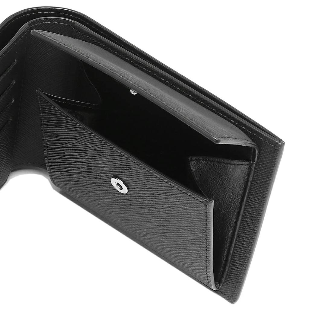 Bifold Wallet PLAIN 4CC COIN PURSE BILLFOLD WALLET 22R2P10PS 001R Black [Dunhill] Men's & [Item]