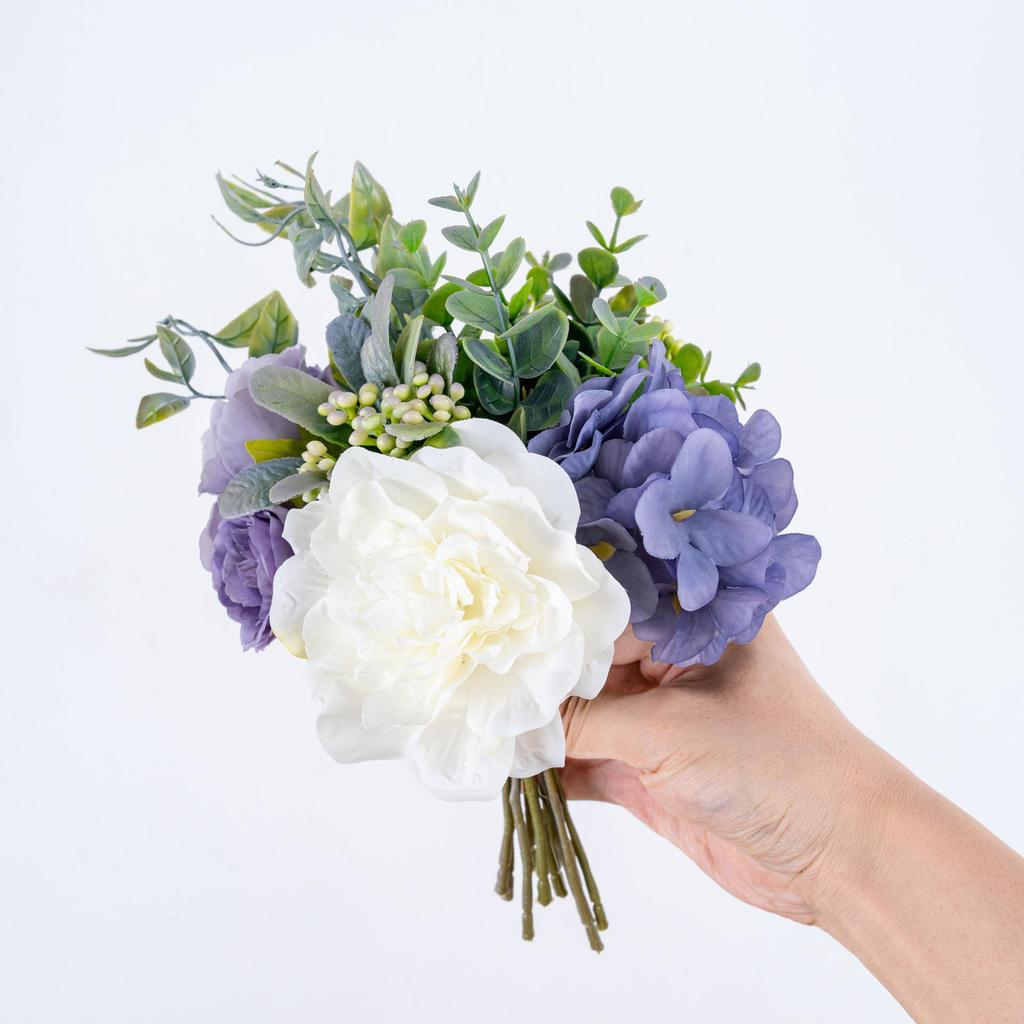 Artificial Camellia Rose Bouquet for Home and Wedding Decoration