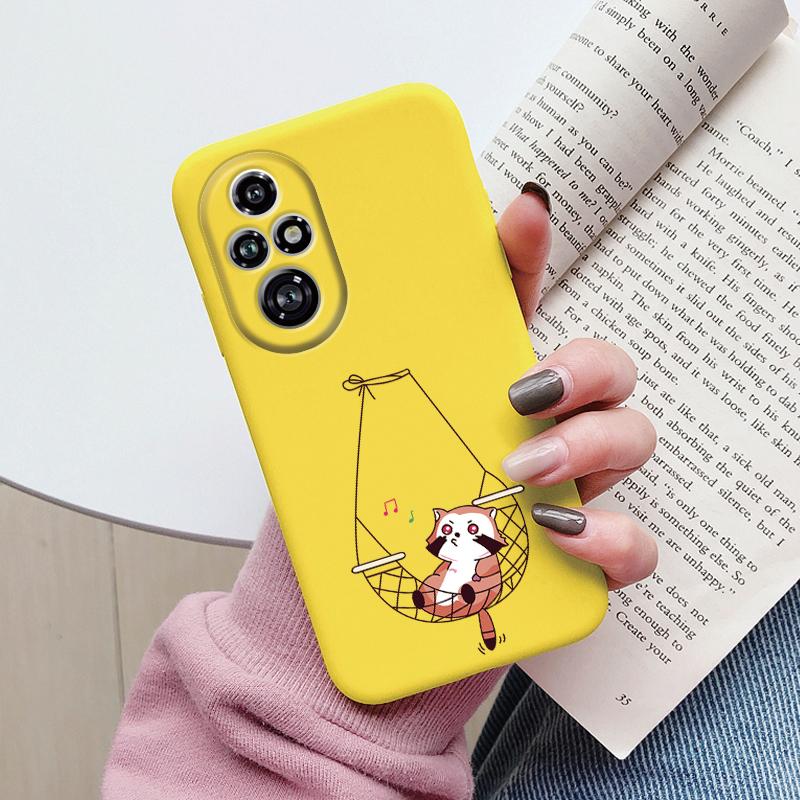 Красивые Цветы Для Чехла Honor 200 Pro Милое Сердце Леопардовый Принт Чехол Мягкий Силикон Матовый Защитный Funda Для Honor 200 Smart