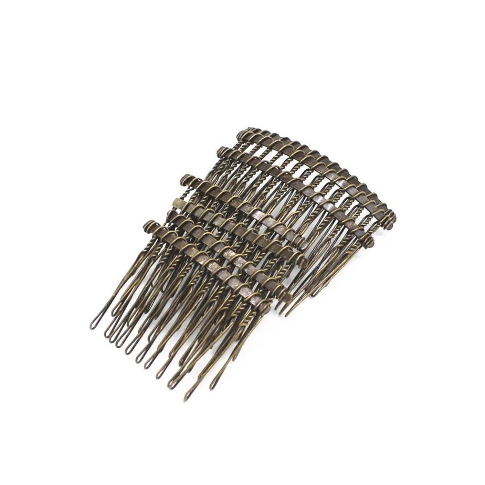 5 ШТ. 12/15/20/25/30 Зубьев Расчески для волос Заготовки Металлические основы для расчесок для аксессуаров для волос Изготовление украшений Орнамент