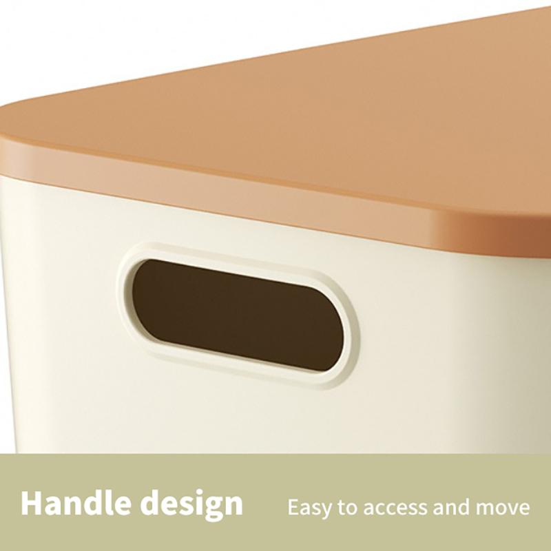 Настольный ящик для хранения всякой всячины с крышкой, ящик для одежды, пластиковая корзина для хранения, контейнер, органайзер для косметики, мелочей