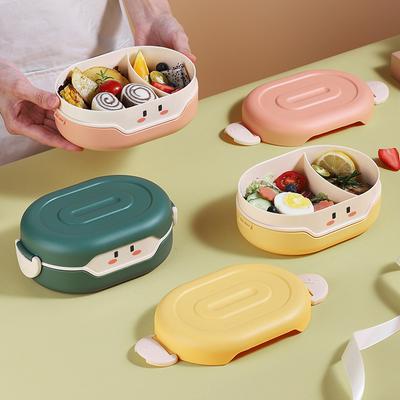 Милый ланч-бокс Bento для детей, школьников, японский стиль, герметичный ланч-бокс Bento, студенческий пищевой контейнер, ланч-бокс для микроволновки