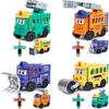 Flip Racers Transformable Cars Toy Vehicle for Toddlers Cars for Kids Cute Pull Back Trucks Birthday Gifts for Boy Girl