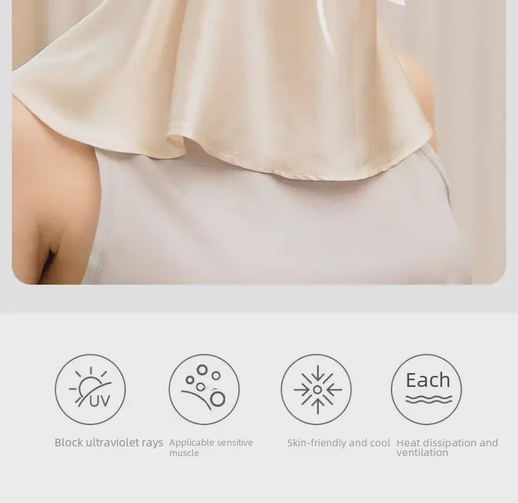 Шелковица шелковица Facekini: Маска для защиты лица и шеи от ультрафиолета и дыма для женщин