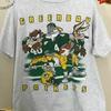 Винтажная футболка Green Bay Packers Taz Looney Tunes Унисекс Мужская Женская S-5XL