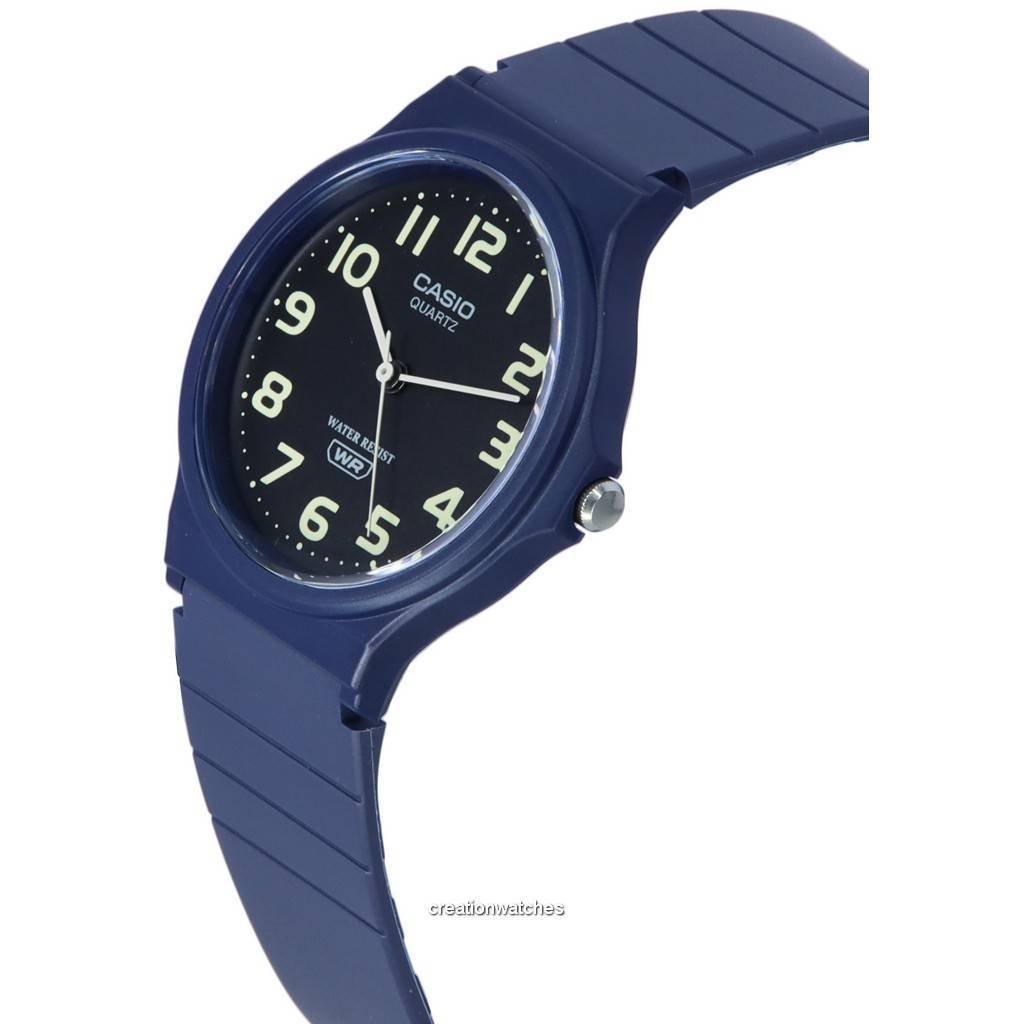 Casio Стандартные аналоговые кварцевые мужские часы с черным циферблатом MQ-24UC-2B MQ24UC-2B