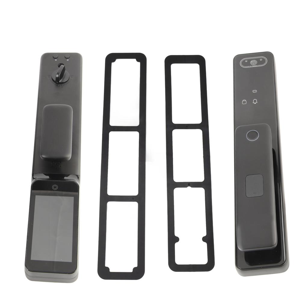 Автоматический интеллектуальный замок с дверным глазком, распознаванием лиц, отпечатками пальцев, паролем, IC-картой, механическим ключом