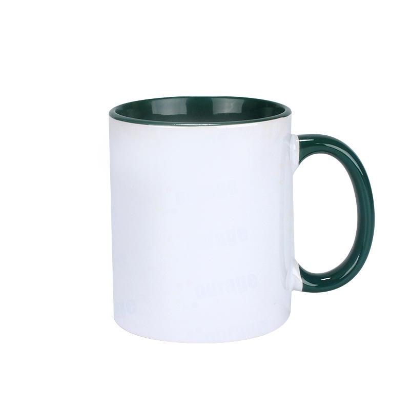 Цветная ручка Белая кружка с дизайном, нанесенным методом термопереноса