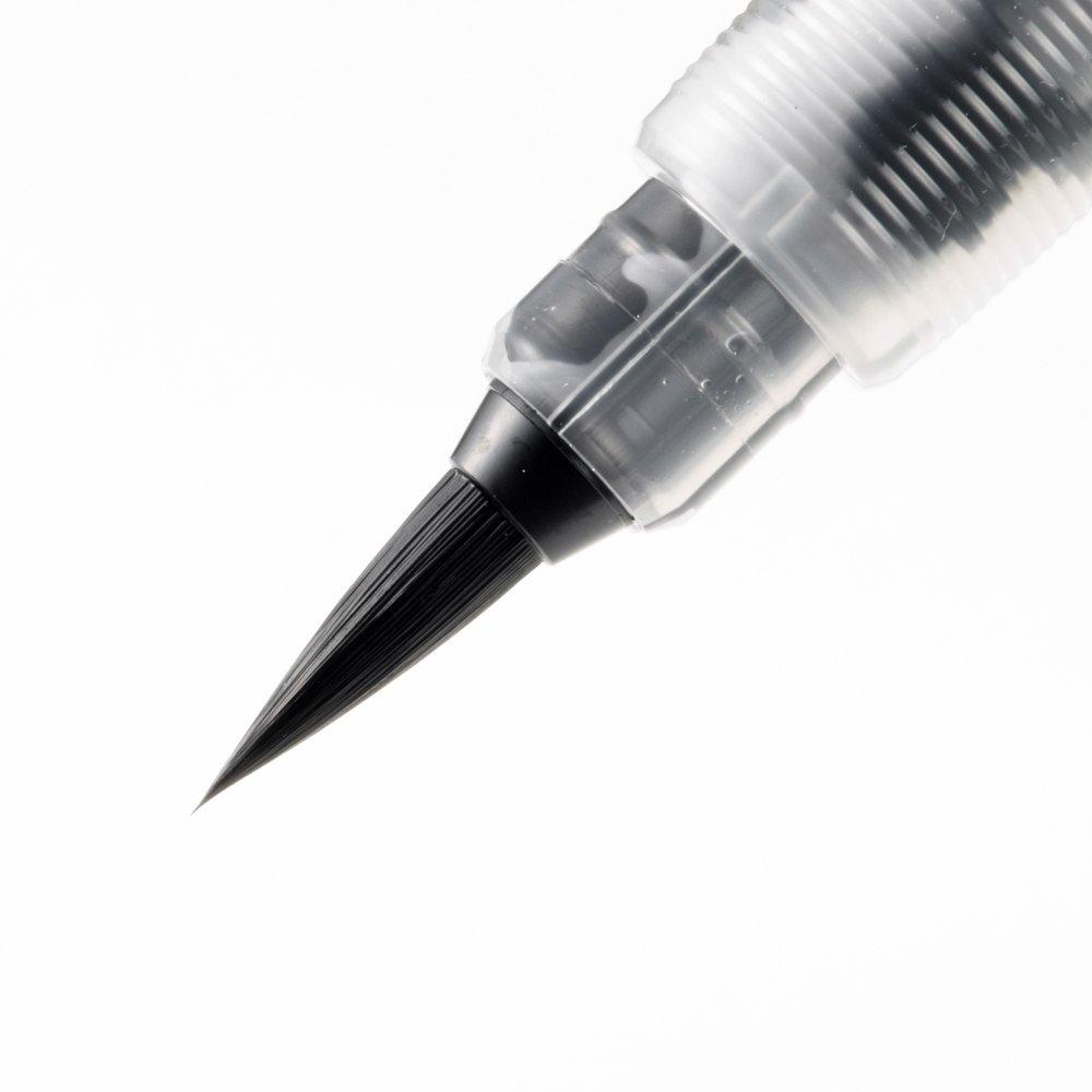 Pentel Brush Light Black XFL3L Pen, Ink,