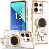 Case Cover - E.F.CONNECTION - For Xiaomi Redmi Note 13 4G - Shockproof Silicone - Astronaut Stand - White