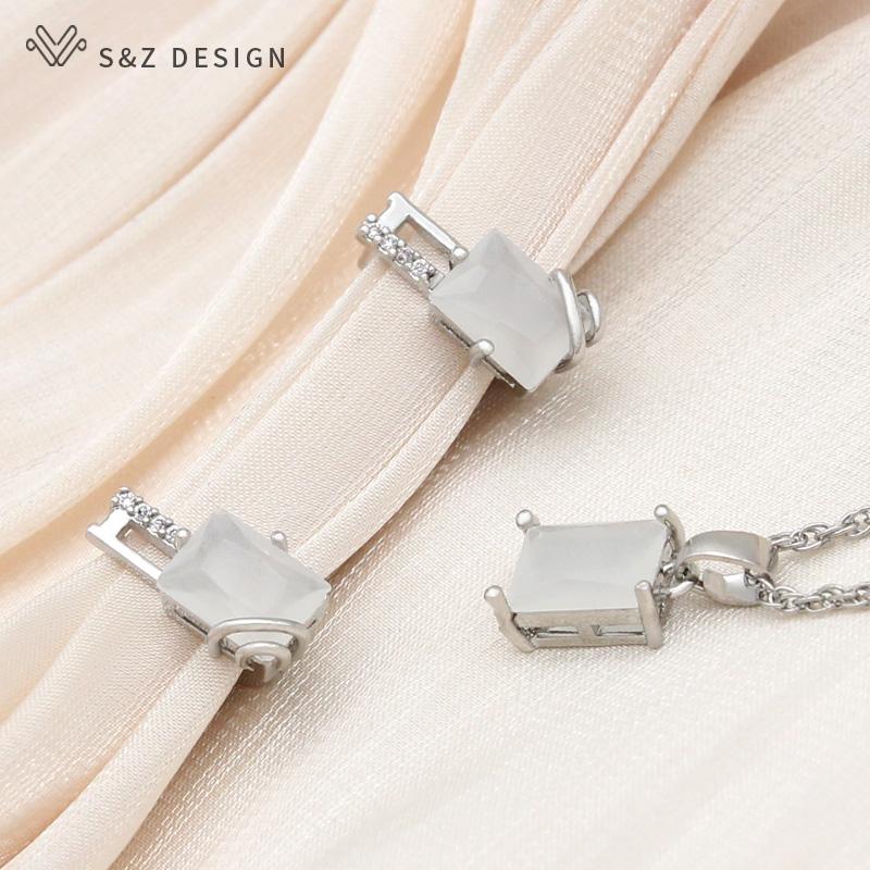 Модные элегантные серьги цвета шампанского, золотого цвета, прямоугольные серьги-капли с кристаллами, комплекты ювелирных изделий для женщин, свадебное ожерелье с подвеской из циркония