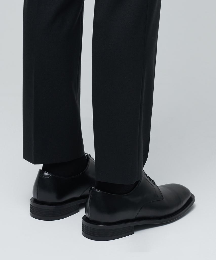 Musinsa Standard Wide Plain Derby Shoes [Black]